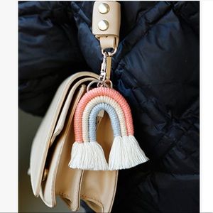 Rainbow tassel bag charm/keychain. NWT.